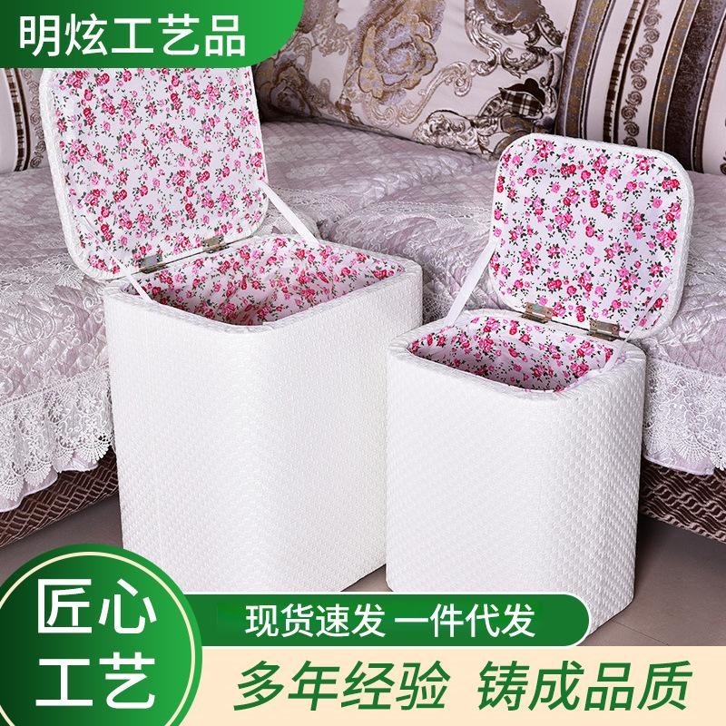 收纳凳储物凳可坐换鞋凳客厅卡通穿鞋小凳子家用门口收纳箱陪读凳