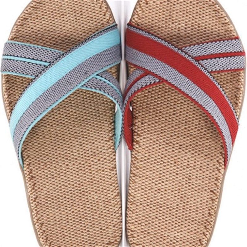 加大码 特大码 硕牌亚q麻拖鞋 夏季家居室内防滑浴室男拖鞋45 46