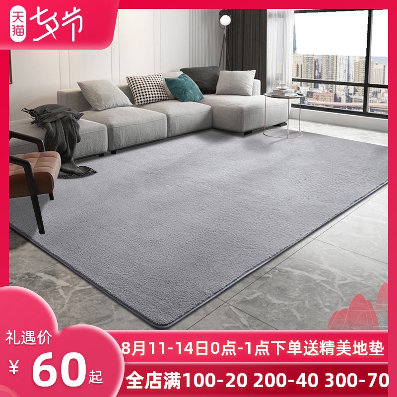 地毯卧室客厅榻榻米地垫超柔可睡可坐房间满铺长毛绒床边飘窗加厚
