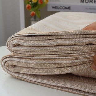 优选冷感~老粗布凉席三件套亚麻冰凉G感加厚粗麻布床单不移位夏.