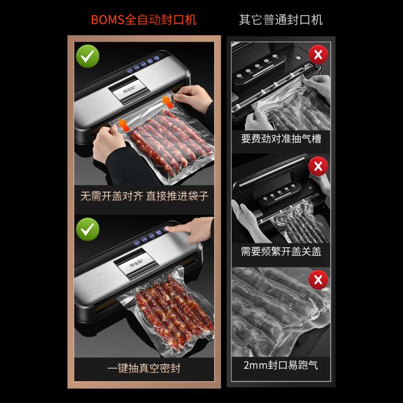 全自动真空封口机小型食品密封机家用保鲜封口机商用双泵大吸力