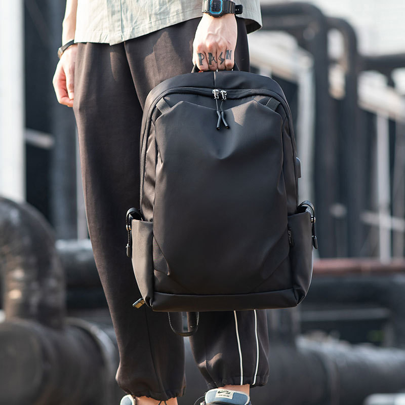 双肩包男款揹包男士短途轻便旅行商务出差大容量书包男生旅游男包