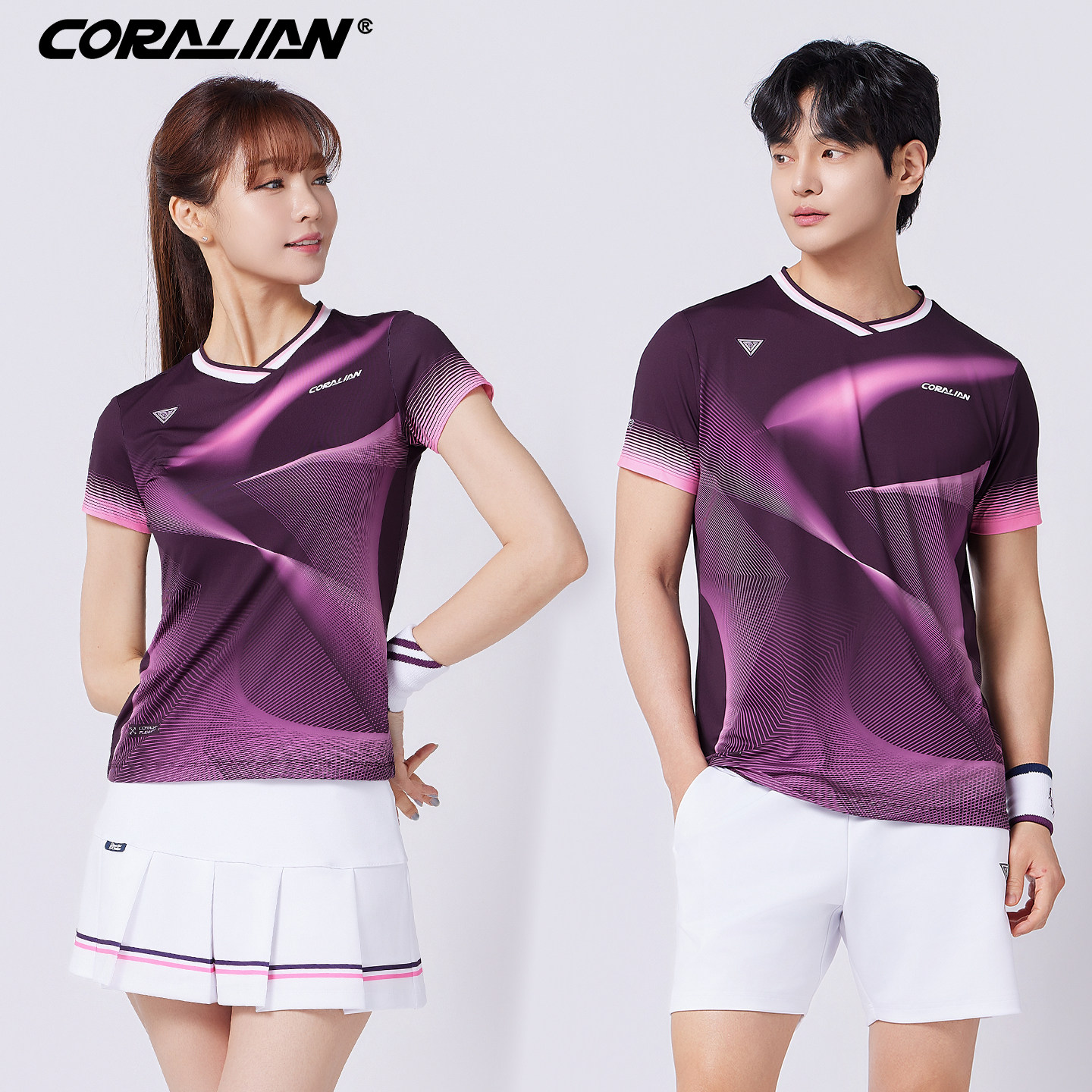可莱安羽毛球服女套装2026新款透气速干男夏季情侣短袖队服运动服