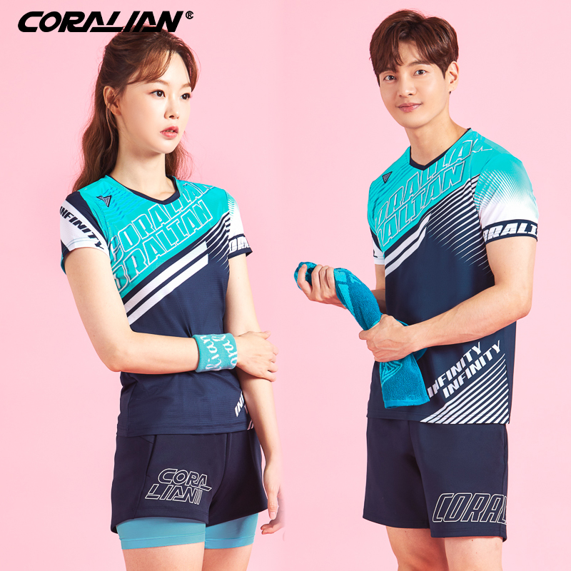 可莱安男女套装透气速干羽毛球服