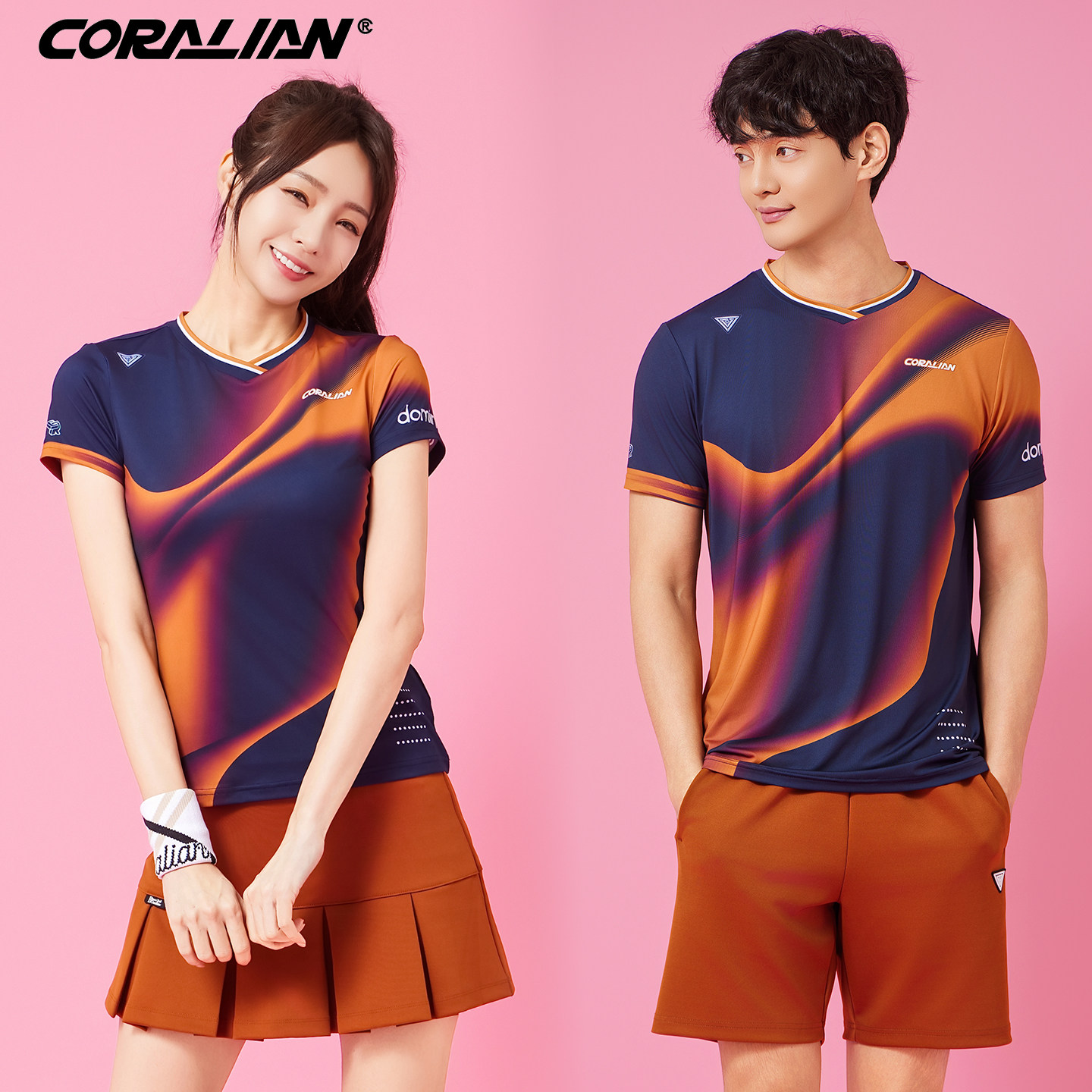 羽毛球服男女透气速干运动服