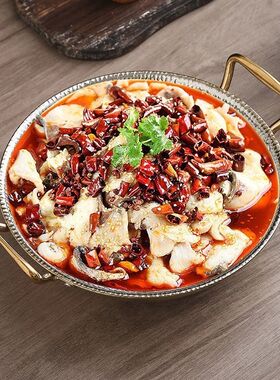 304锤纹火锅锅鸳鸯清汤羊蝎子干锅火锅具重庆老火锅盆电磁炉商用