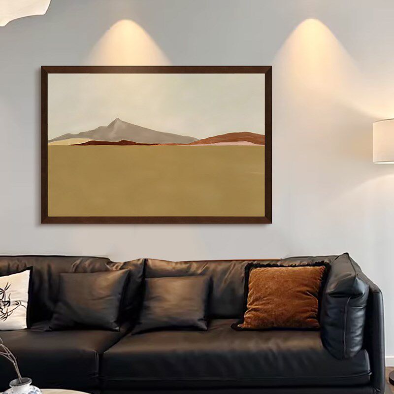 背有靠山 法式中古风客厅装饰画 沙发墙挂画饭厅卧U室床头风景挂