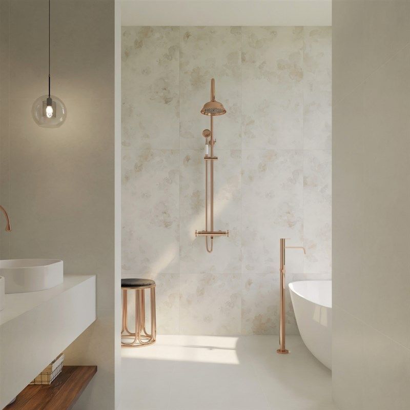 法式莫奈奶油色花砖 厨房卫生间浴室墙面砖防滑地砖瓷砖1200