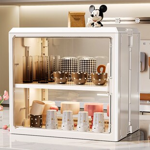 杯子防尘收纳置物架杯架茶杯收纳架咖啡I水杯茶具收纳盒酒杯放置