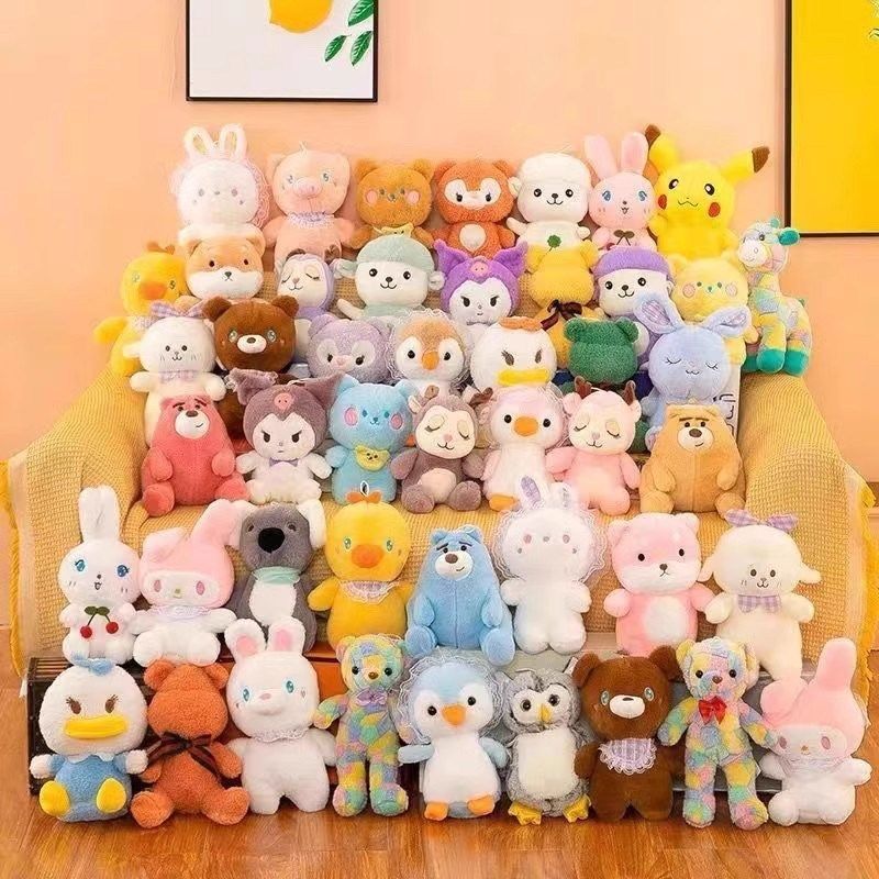 婚庆抛洒娃娃机毛绒玩具摆摊互动礼物生日儿童玩偶活动小公仔