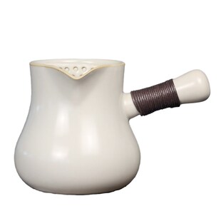 侧把陶瓷烤茶罐公道杯陶壶可干烧加热围炉煮茶大容量泡茶壶罐罐茶