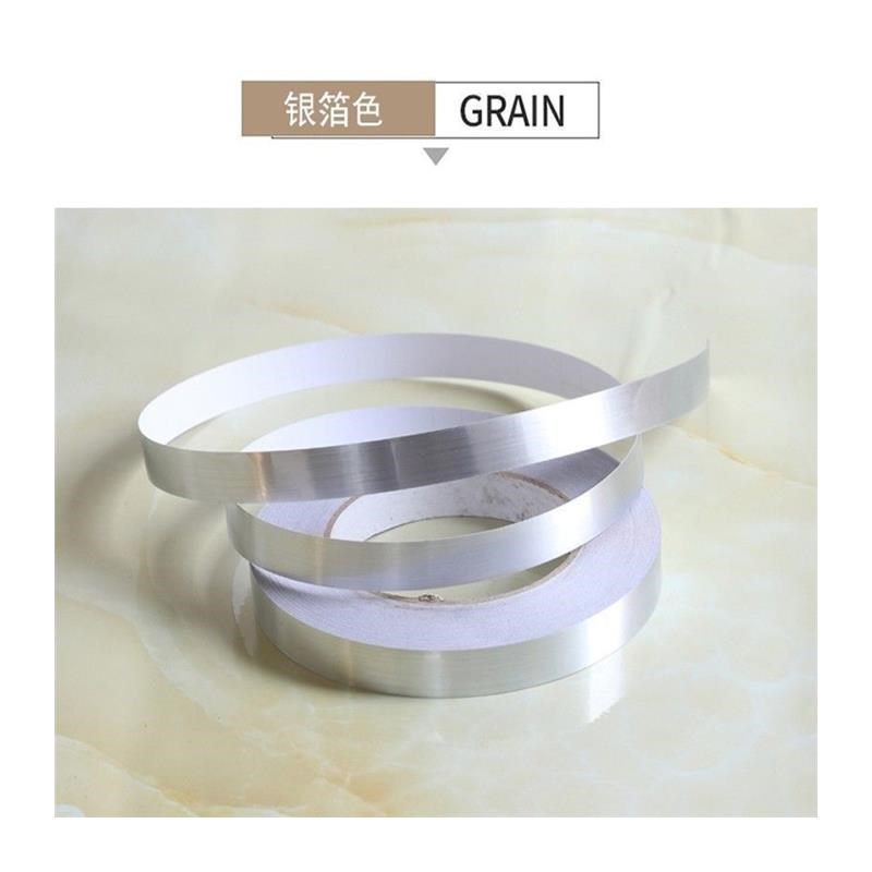 自粘美缝贴条衣橱柜门边框防水装饰金色黑色贴纸背景石膏线美边线