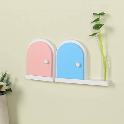 实木开关贴保护套墙贴家用插座开关贴遮挡可爱门型开关装饰框遮丑