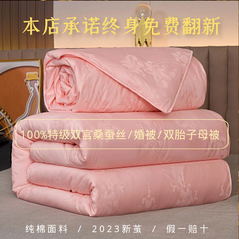 特级双宫桑蚕丝被100手工蚕丝被
