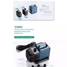 松宝Wp-4500/5500/6500/7500鱼缸鱼塘过滤泵水循环泵土地两用潜水