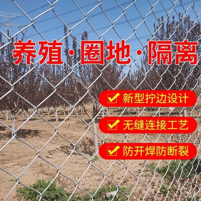 热镀锌钢丝网果园防护网勾花网铁丝网养鸡鹅拦鸡网牛羊养殖围栏网