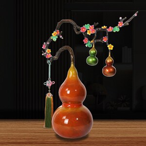 铜制招财葫芦摆件福禄兴旺摆设客厅办公室装饰开业乔迁送礼品发顺