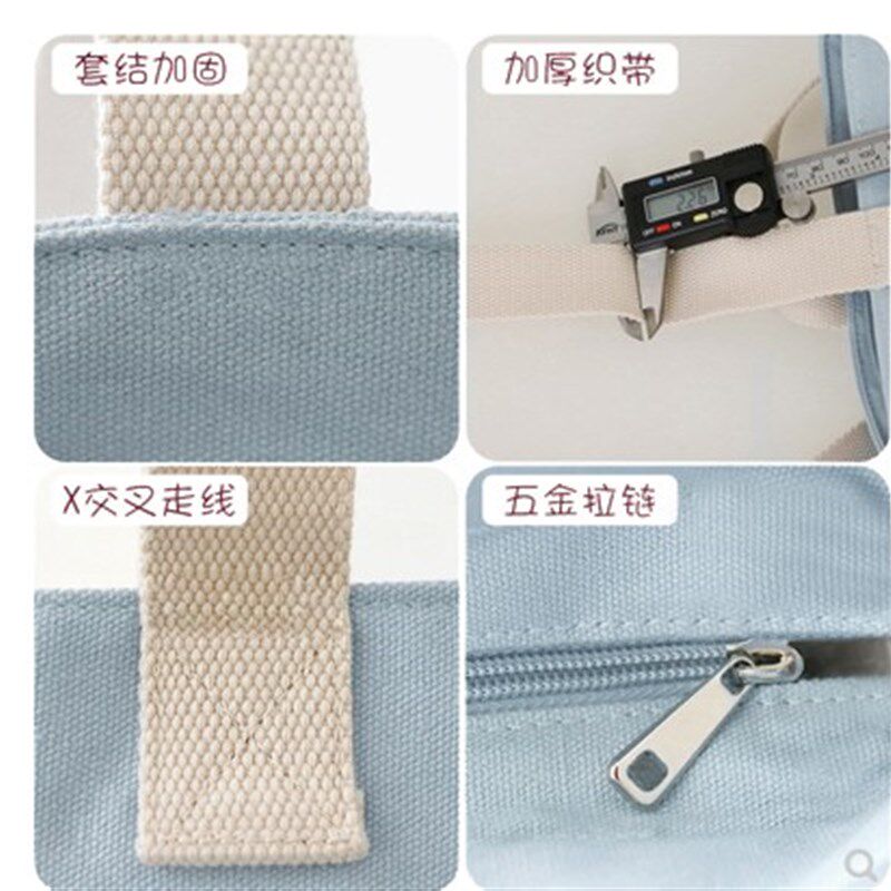 布袋包女风凡布的单肩包斜挎大容量可爱文艺简约百搭学生帆布