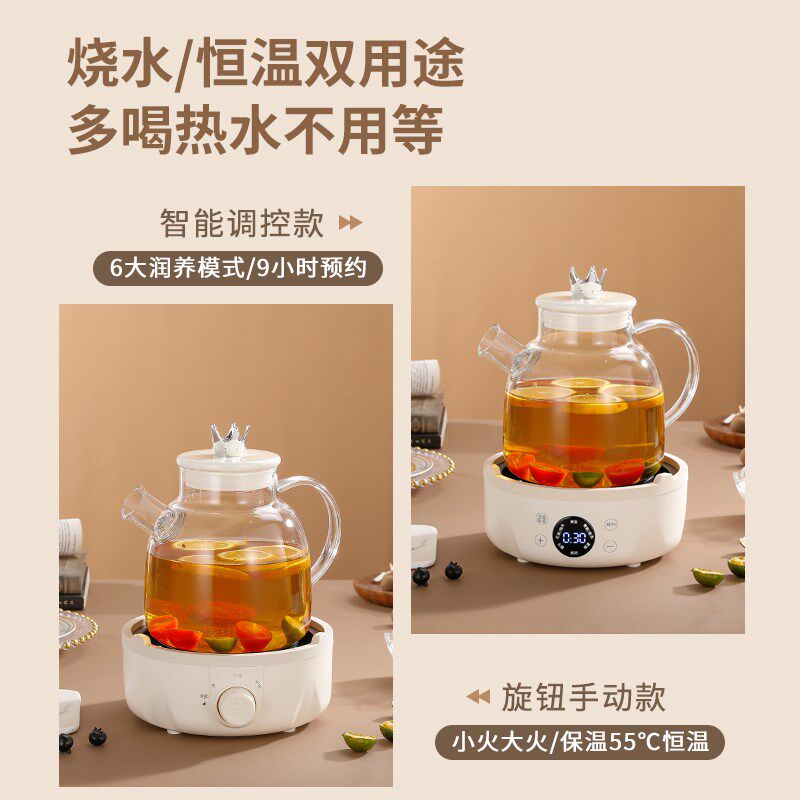 养生壶多功能家用煮泡花茶壶全自动加厚玻璃办公室小型烧水煮茶器