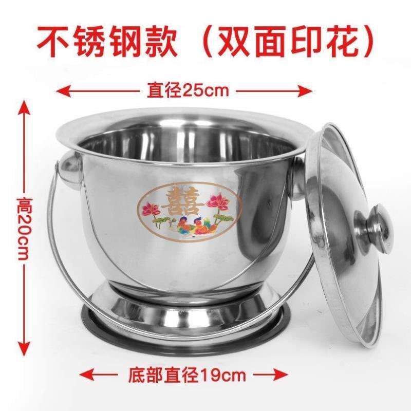 家用移动静可女士加厚尿桶痰盂防臭不锈钢儿童老人座便器孕妇带盖