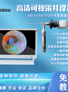 可视采耳设e备银色有线手把镜内视镜冷光源可调焦高清采耳镜仪器
