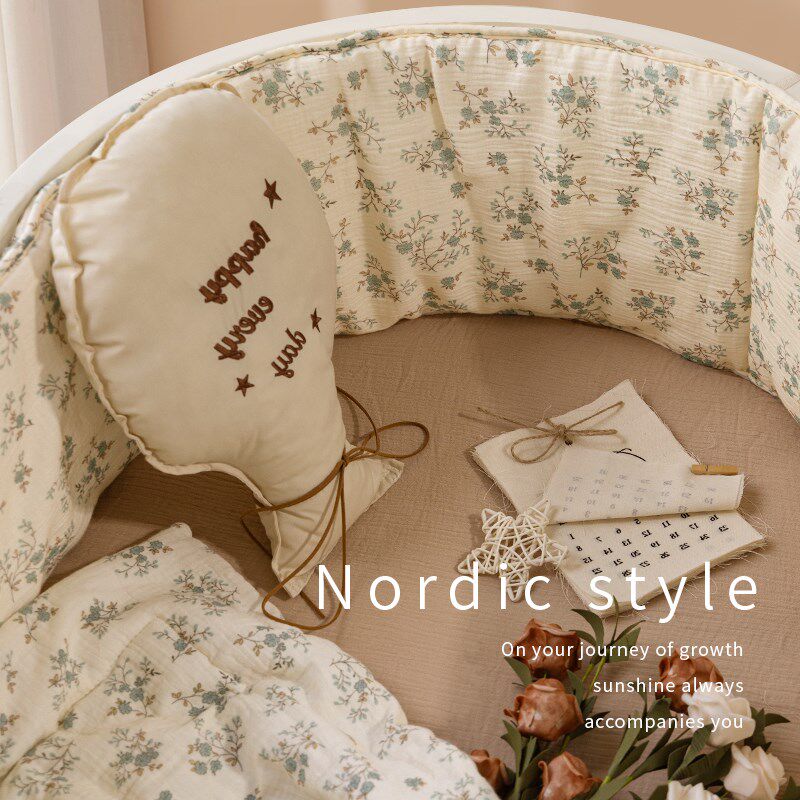 婴儿床围栏软包透气防撞条儿童一片式床围拼接床防护挡布宝宝围挡