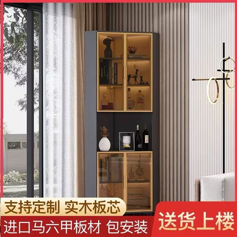 实木转角柜拐角柜置物柜客厅墙角柜餐厅角落柜三角T柜酒柜厨房角