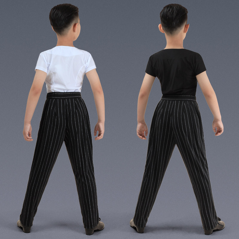 少儿男拉丁舞服儿童男童男孩男生男款练功服长袖舞蹈服装套装秋季