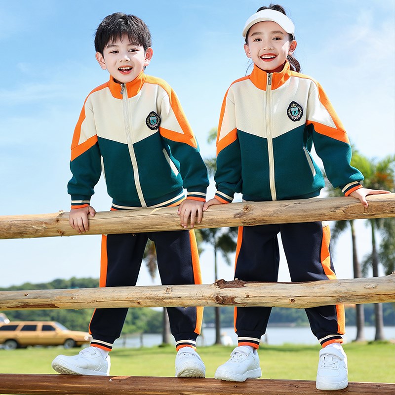 校服套装小学生学院风儿童班服三件套入园照服装幼儿园园服春秋装