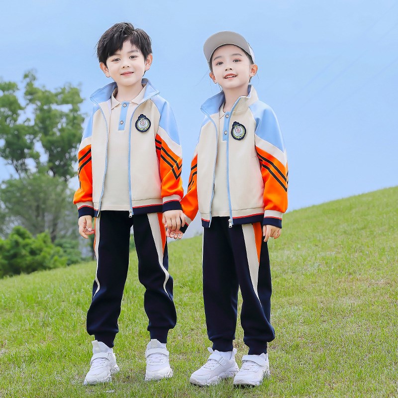 新款幼儿园园服夏季小学生校服春秋套装运动风儿童班服夏装四件套