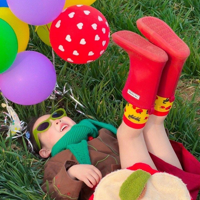 【雨季好物】儿童雨靴宝宝防水雨鞋雨季中筒EVA暴雨上学专用厚底