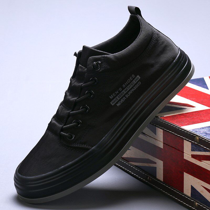 2024秋季新款男鞋潮流百搭时尚休闲鞋韩版青春流行风高帮帆布鞋