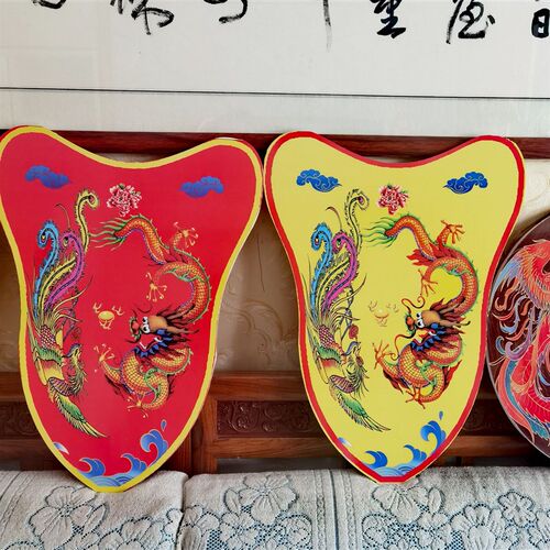 中式婚礼婚庆花轿迎亲牌龙凤扇掌扇古装戏剧日月扇舞台道具手举牌
