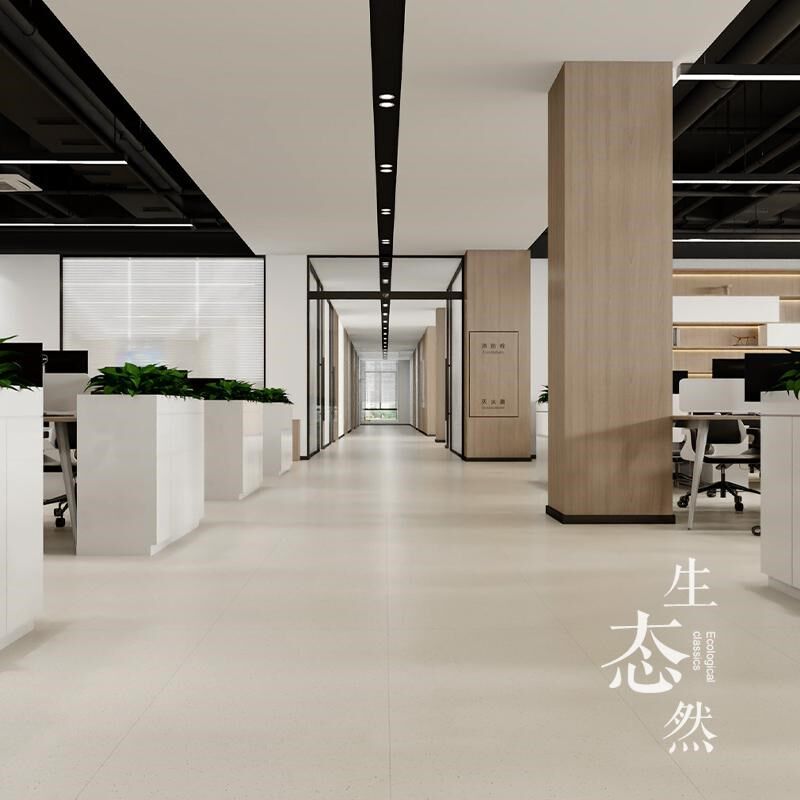 极简质感小颗粒水磨石耐磨防滑瓷砖客餐厅别墅民宿大堂600x1200