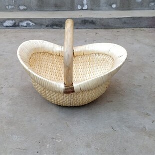 纯手工新款柳条笆斗米斗收纳八斗筐柳匾簸箕竹篮篮子果蔬置物架