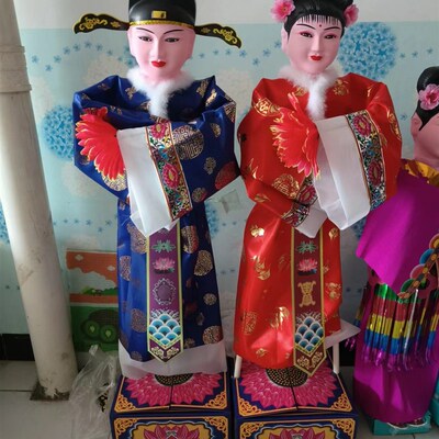 纸人 童子人偶童男童女影视道具佣 人 丫 鬟成品发货