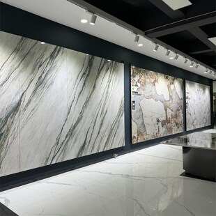 新款岩板背景墙灰900x2700奢石大板客厅沙发电视墙大理石板材