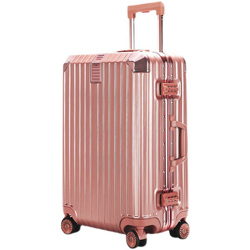 日系行李箱铝框女学生大容量拉杆密码旅行箱结实耐用万向轮皮箱子