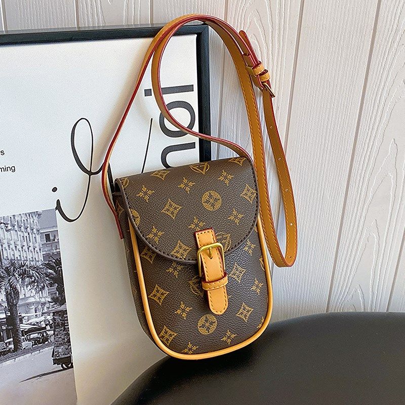 夏天小包包女2024新款老花手机包迷你小包高级感百搭单肩斜挎小包