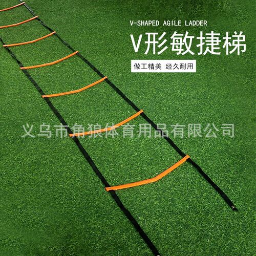 固定敏捷梯绳梯体能训练梯健身梯B足球训练灵敏梯速度梯V形跳格梯