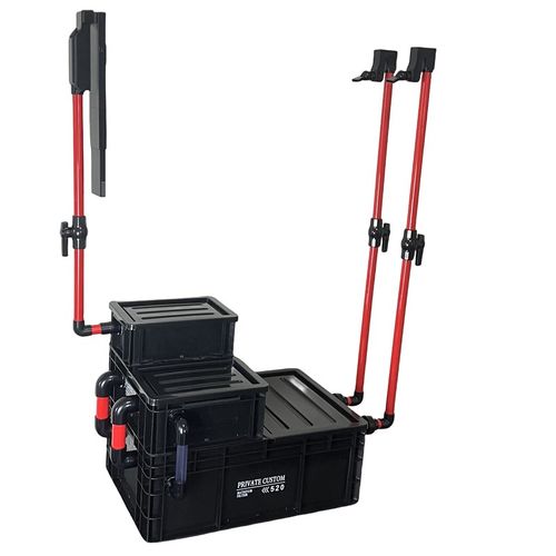 鱼缸工业风底滤周转箱免打孔虹吸滴流过滤盒溪流海缸改底滤水族箱