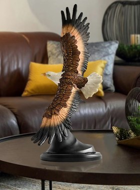 美式大号仿真雄鹰办公室摆件客厅玄关工艺品乔迁新店铺开业礼物