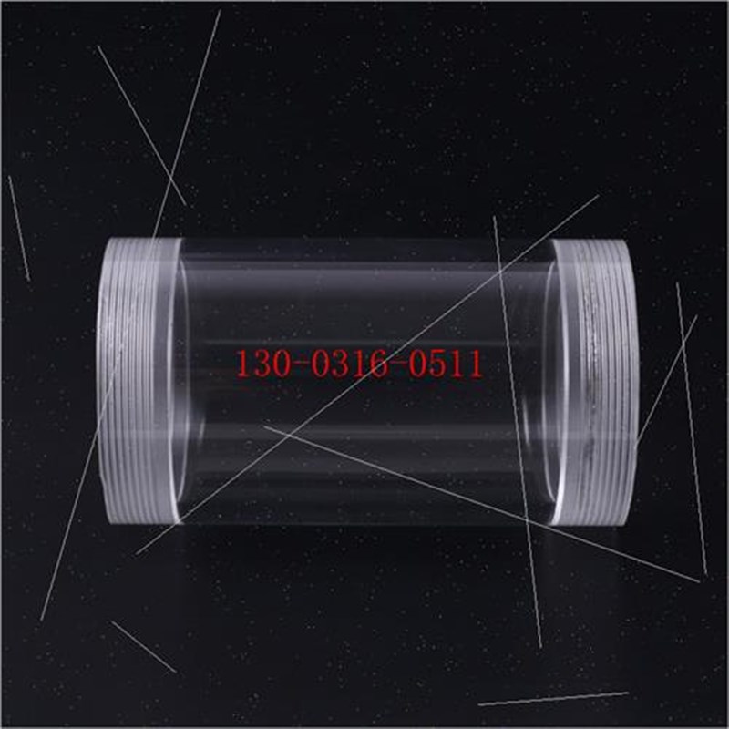 定制透明 亚克力有机玻璃硬管v 内外丝牙内外螺纹直通直接延长管