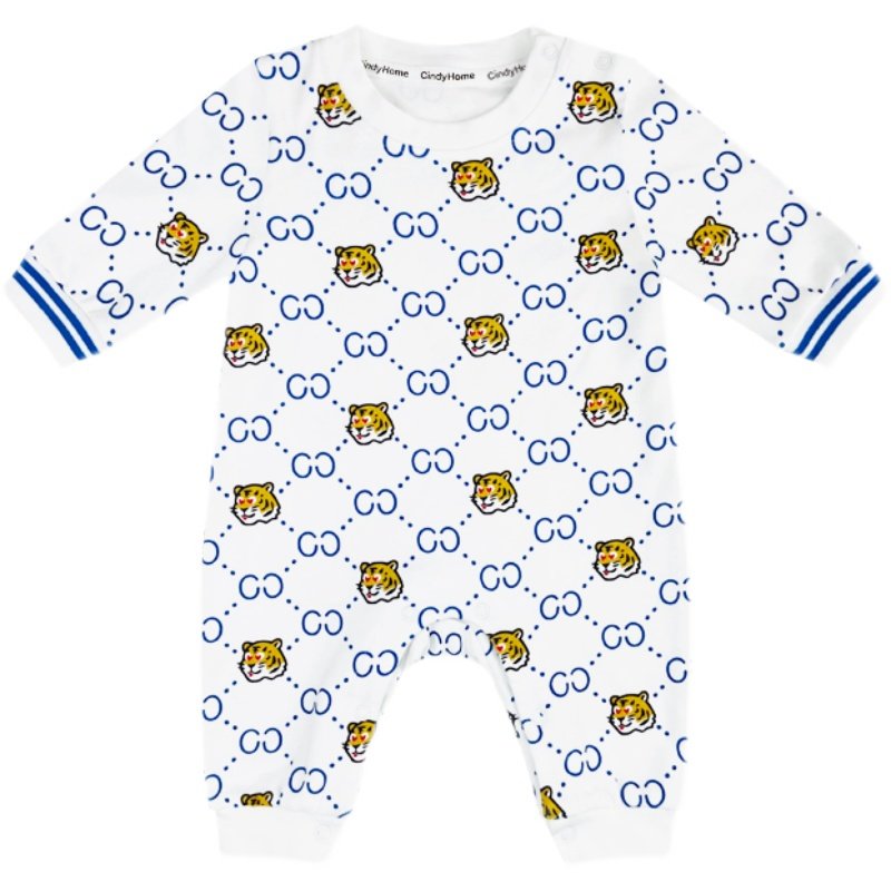 满印卡通虎宝宝时尚春装新生婴儿连体衣春秋季外出款长袖哈衣爬服,童装/婴儿装/亲子装,套装,淘宝优惠券,粉丝福利购,淘宝优惠卷