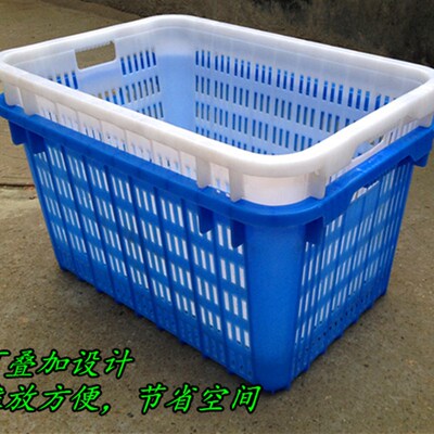 周转筐筐加厚箩框快递筐塑料篓服装周箩塑料筐转周转箱收纳框