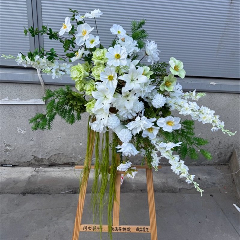 新款森系婚礼路引花订婚宴摆件装饰花结婚布场背景挂花桌花生日宴