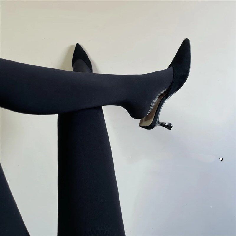 不掉档18穿不加绒 黑色春秋连裤袜不透微压显瘦连袜打底裤薄款