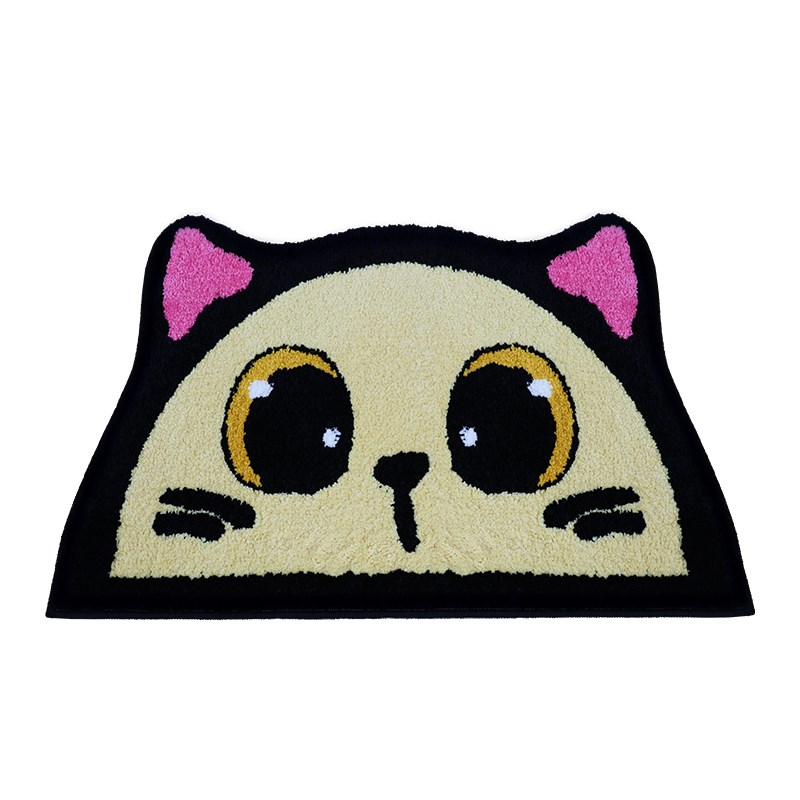 植绒卡通可爱入户门地垫浴室防滑吸水地垫家用门口踩脚垫地毯门垫