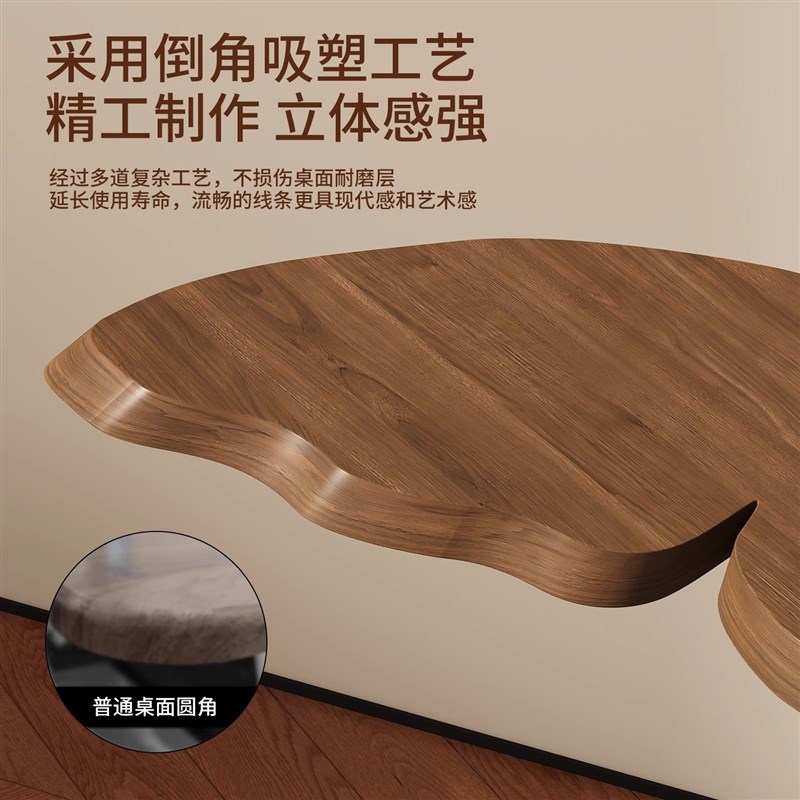 黑色小茶几艺术感桌子可移动沙发边几极简边桌床头置物架阳台茶桌