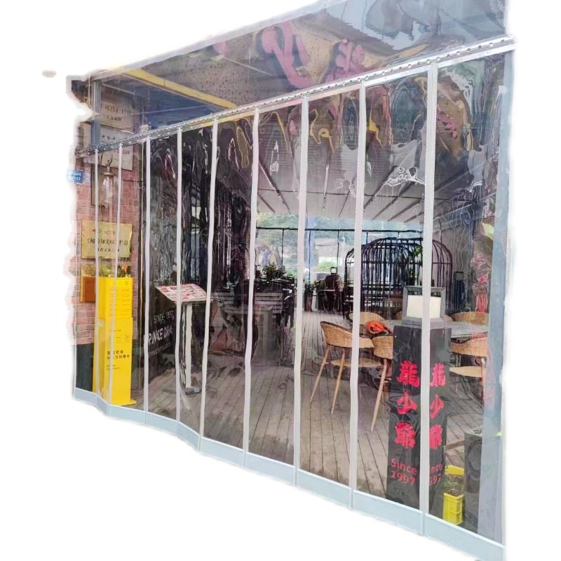 成都安装空调门帘塑料软门帘pvc门帘自吸门帘商用磁性门帘隔断帘